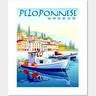 Peloponnese Greece Travel and Tourism Print Posters and Art